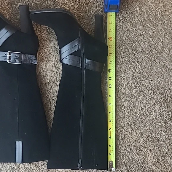 Chaps Candence Black Suede Leather Boots - Picture 8 of 10